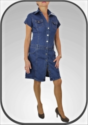 Jeansové šaty s knoflíky 151