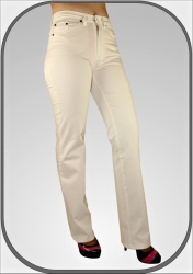 Dámské bílé prodloužené kalhoty 307 dl. 34" (86cm)_1
