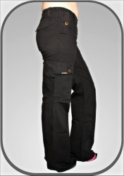Dámské černé keprové kalhoty 5396