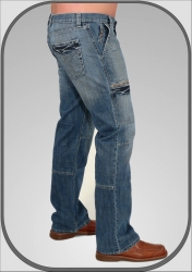 Pánské jeansy se zipy 5434