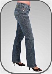 Dámské bokové jeansy 386/45 dl. 32" (81cm)
