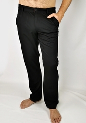 Pánské černé vycházkové kalhoty 06U TORA BLACK/32