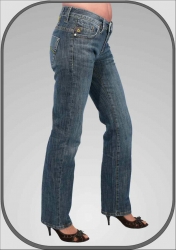 Dámské prodloužené jeansy 386/45 dl. 36" (91cm)