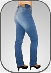 Dámské vysoké světle modré jeansy 216/5 dl. 32"(81cm) 