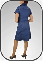 Jeansové šaty s knoflíky 151