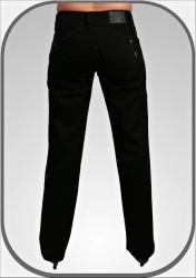 Černé dámské prodloužené jeansy 202/CR dl. 38"(96cm)