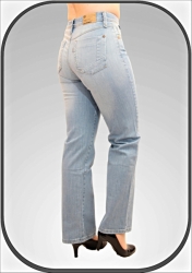 Klasické dámské světlé jeansy 207/79B dl. 32"