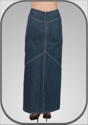 Dlouhá jeansová sukně s kapsami 5130