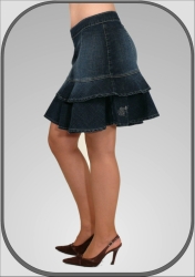 Jeansová mini sukně Lambada 5365