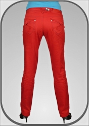 Dámské červené kalhoty 942