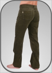 Pánské khaki manšestráky 5027khaki