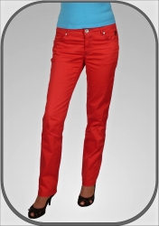 Dámské červené kalhoty 942