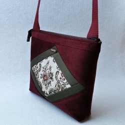 Bordová crossbody kabelka AKVAMARÍN 17