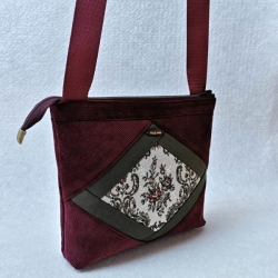 Bordová crossbody kabelka AKVAMARÍN 17