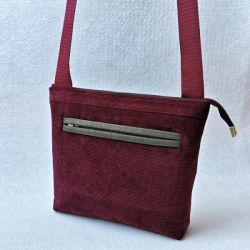 Bordová crossbody kabelka AKVAMARÍN 17