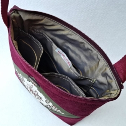 Bordová crossbody kabelka AKVAMARÍN 17