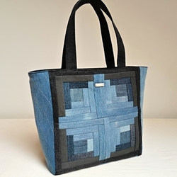 Ručně šitá patchworková kabelka AZURIT 5