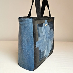 Ručně šitá patchworková kabelka AZURIT 5