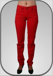 Červené kalhoty CLEO  dl.34" (86cm) 