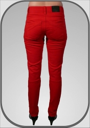 Červené kalhoty CLEO  dl.34" (86cm) 