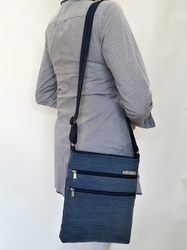 Ručně šitá riflová kabelka přes rameno CROSSBODY