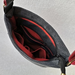 Ručně šitá riflová kabelka CROSSBODY 16