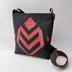 Ručně šitá riflová kabelka CROSSBODY 16