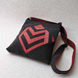Ručně šitá riflová kabelka CROSSBODY 16