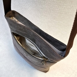 Hnědá riflová kabelka CROSSBODY 17
