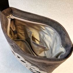 Hnědá riflová kabelka CROSSBODY 17