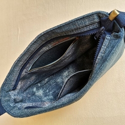 Ručně šitá riflová kabelka DIAMANT 3