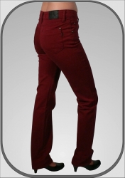 Dámské bordové kalhoty 216 dl. 32" (81cm)