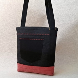 Jeansová patchwork kabelka LABRADORIT 13