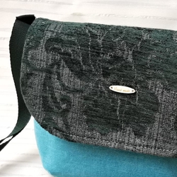 Tyrkysově modrá jeansová kabelka LAPIS 3