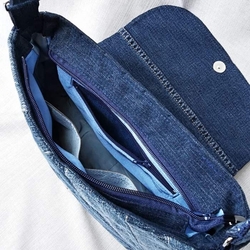 Ručně šitá jeansová kabelka MORGANIT 4