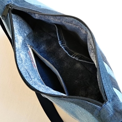 Ručně šitá jeansová kabelka PERLA 10