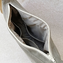 Béžová riflová kabelka s háčkovanou vsadkou PERLA 11