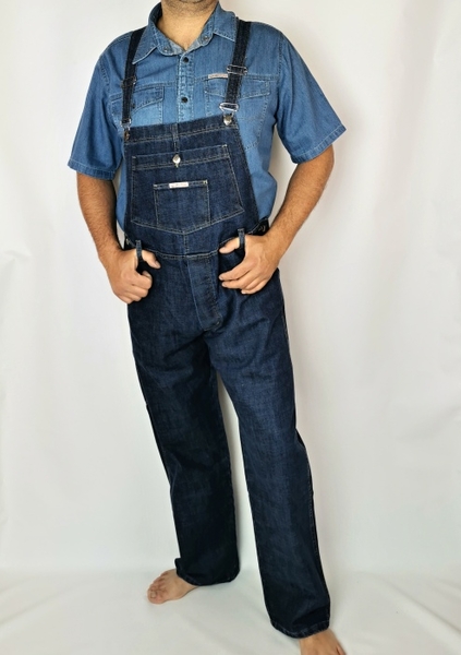 Pánské modré jeansové lacláky 167  dl. 34" (86cm)