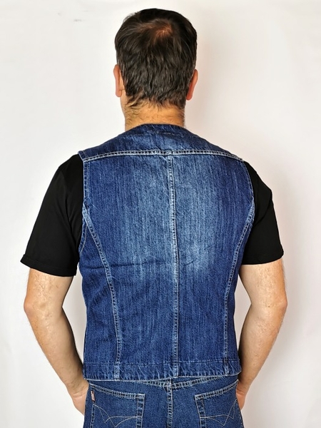 Klasická pánská jeansová vesta 181